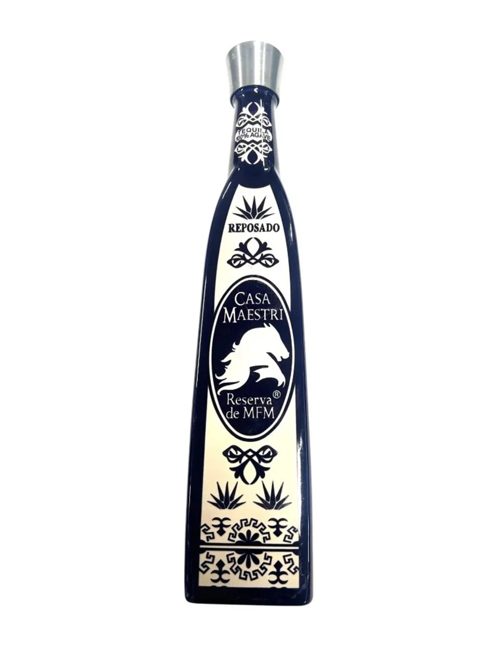 Empty Casa Maestri Reserva de MFM Reposado bottle